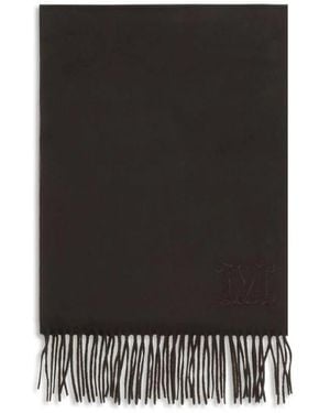 Max Mara Monogrammierte Wollschal - Schwarz