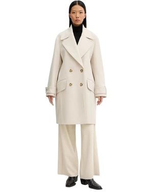Paul Smith Double-Breasted Coat - Naturel