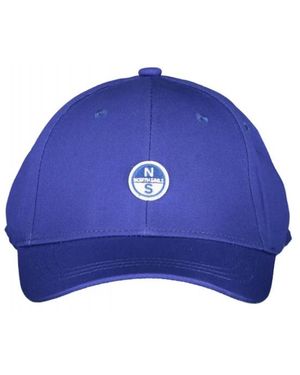 North Sails Accessoires ,Blauw ,Katoen Baseballpet Met Logopatch