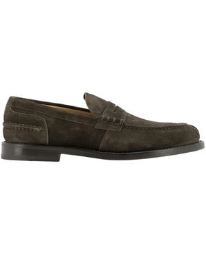 Fabi Braune Loafer Schuhe Für Männer - Grün