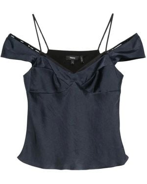 Theory Sleeveless Tops - Blu