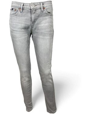 Denham Graue Skinny Fit Komfort Stretch Jeans