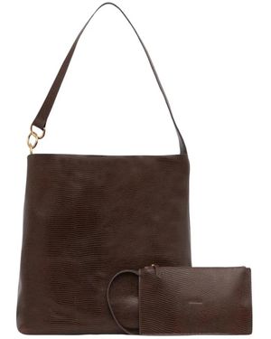 Sessun Tassen ,Bruin ,Leer Vita Mia Tote Bag