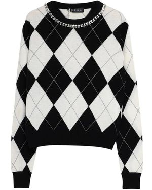 Kaos Maglia Argyle - Zwart
