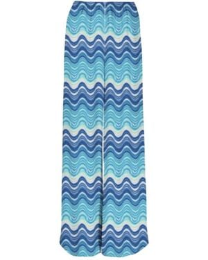 MC2 Saint Barth Wide Trousers - Blue