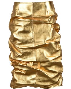 we11done Rokken ,Geel ,Leer Rok - Metallic