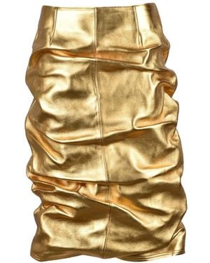 we11done Short Skirts - Metallic