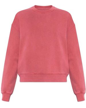 Samsøe & Samsøe Hoodies & Sweatvesten ,Roze ,Katoen Savan Sweatshirt - Rood