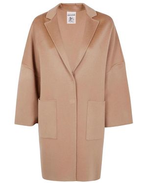 Semicouture Single-Breasted Coats - Naturel