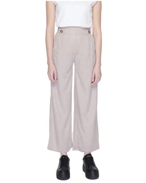 Jacqueline De Yong Cropped Pants - Pink