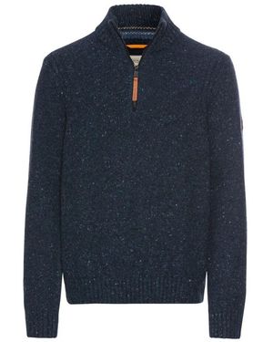 Camel Active Troyer pullover aus baumwollmischung - Blau