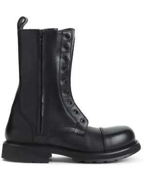 Balenciaga Lace-Up Boots - Black