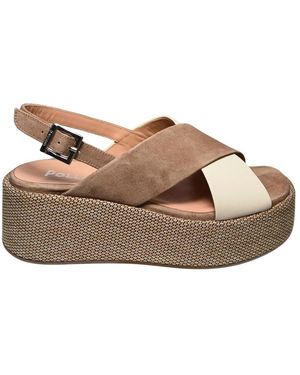 Pollini Suede Sandalen - Bruin