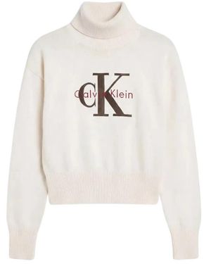 Calvin Klein Rollkragenpullover - Weiß
