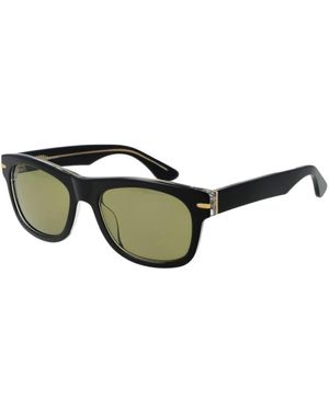 Serengeti Schwarze Ovale Sonnenbrille Uv-Schutz - Grün