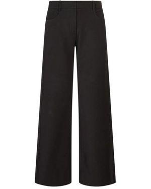 Max Mara Broeken ,Zwart ,Wide Broeken