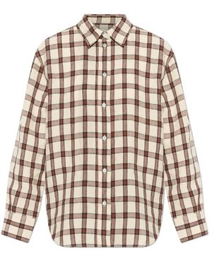 Rohe Overhemden ,Linnen Plaid Pattern Shirt - Wit