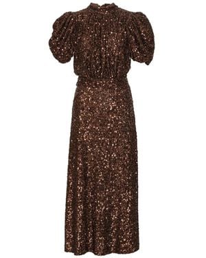 ROTATE BIRGER CHRISTENSEN Maxi Dresses - Brown