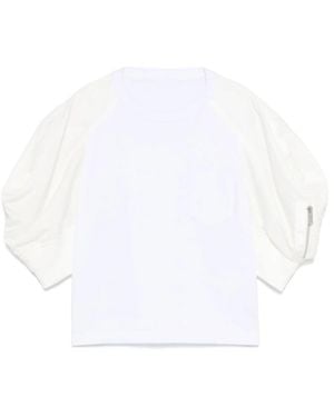 Sacai T-Shirts - Blanc