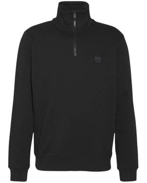 BOSS Hoodies & Sweatvesten ,Zwart ,Katoen Zetrust Sweatshirt