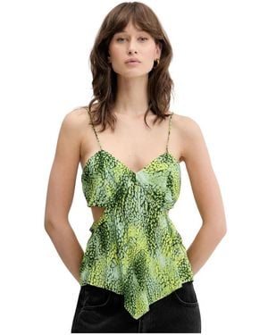 IRO Tops ,Veelkleurig ,Silla Print Top - Groen