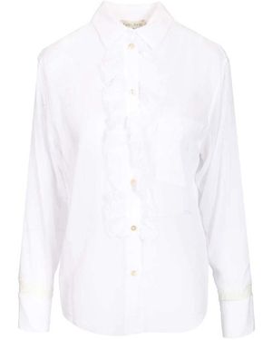 forte_forte Shirt Met Rouches - Wit