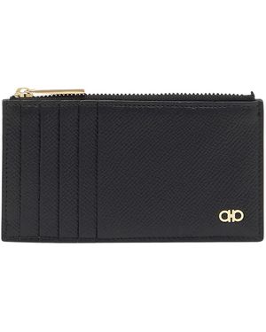 Ferragamo Micro Gancio Portemonnee - Zwart