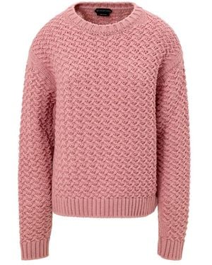 Tom Ford Round-Neck Knitwear - Pink
