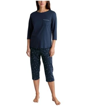 CALIDA Sweet Dreams 3/4 Pyjama - Blau
