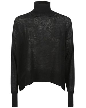 C.T.Plage Rollkragenpullover - Schwarz