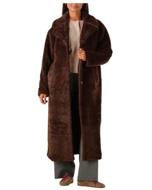 Notre-v Stilvolle Braune Winterjacke