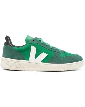 Veja V-10 Suède Sneakers - Groen