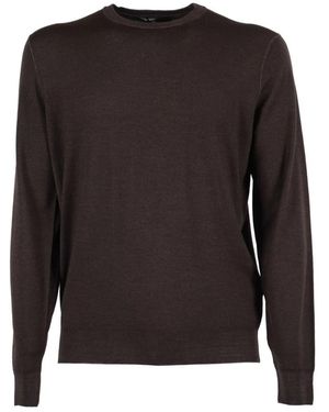 FILIPPO DE LAURENTIIS Round-Neck Knitwear - Brown