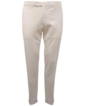 Santaniello Slim-Fit Trousers - Natural