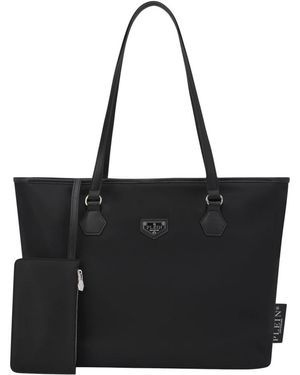Philipp Plein Tassen ,Zwart ,Nylon Nylon Shopper Bag
