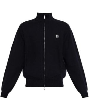 DSquared² Hoodies & Sweatvesten ,Blauw ,Sweatshirt Met Opstaande Kraag