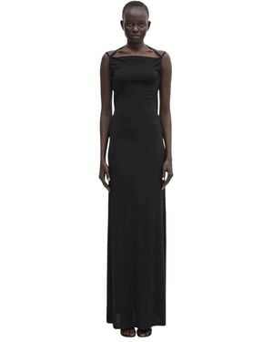 Marine Serre Maxi Dresses - Nero