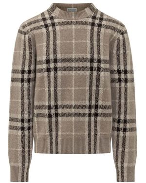 Burberry Pullover Mit Rundhalsausschnitt - Grau