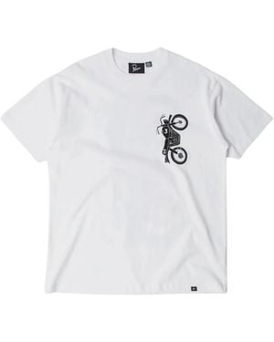 by Parra Tops ,Wit ,Katoen Not Another Boat T-Shirt