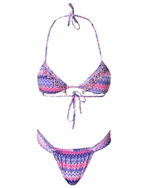 FK Crazy Triangolo Mit Brasilianischem Slip - Lila