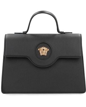 Versace Medusa Leren Handtas - Zwart