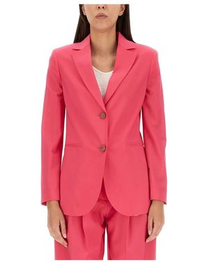 Alysi Jassen ,Roze ,Wol Blazer Tela Di Lana Monopetto