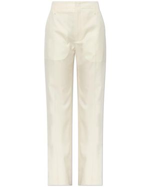 KENZO Broeken ,Wol Wool Pleated Broeken - Naturel