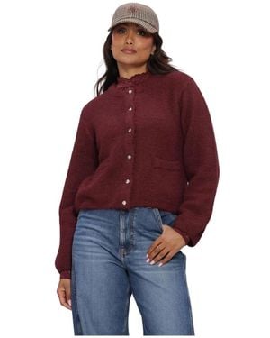Object Objsaggia Re L/S Strickjacke - Rot