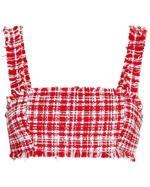 Self-Portrait Sleeveless Tops - Red