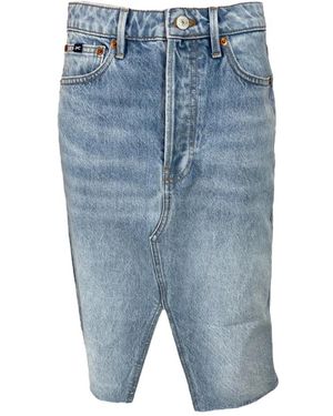 Denham Denim Skirts - Blue