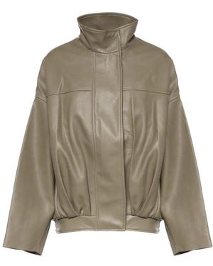 Frankie Shop Leather Jackets - Green