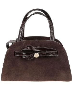 Tory Burch Tassen ,Bruin ,Suède Handtas Met Bovenhandvat Van Suède