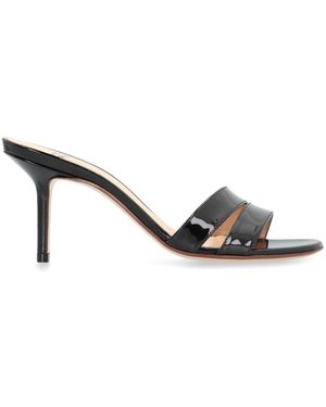 Francesco Russo Heeled Mules - Negro