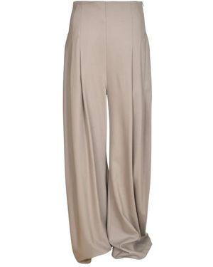 ALESSANDRO VIGILANTE Wide Trousers - Brown